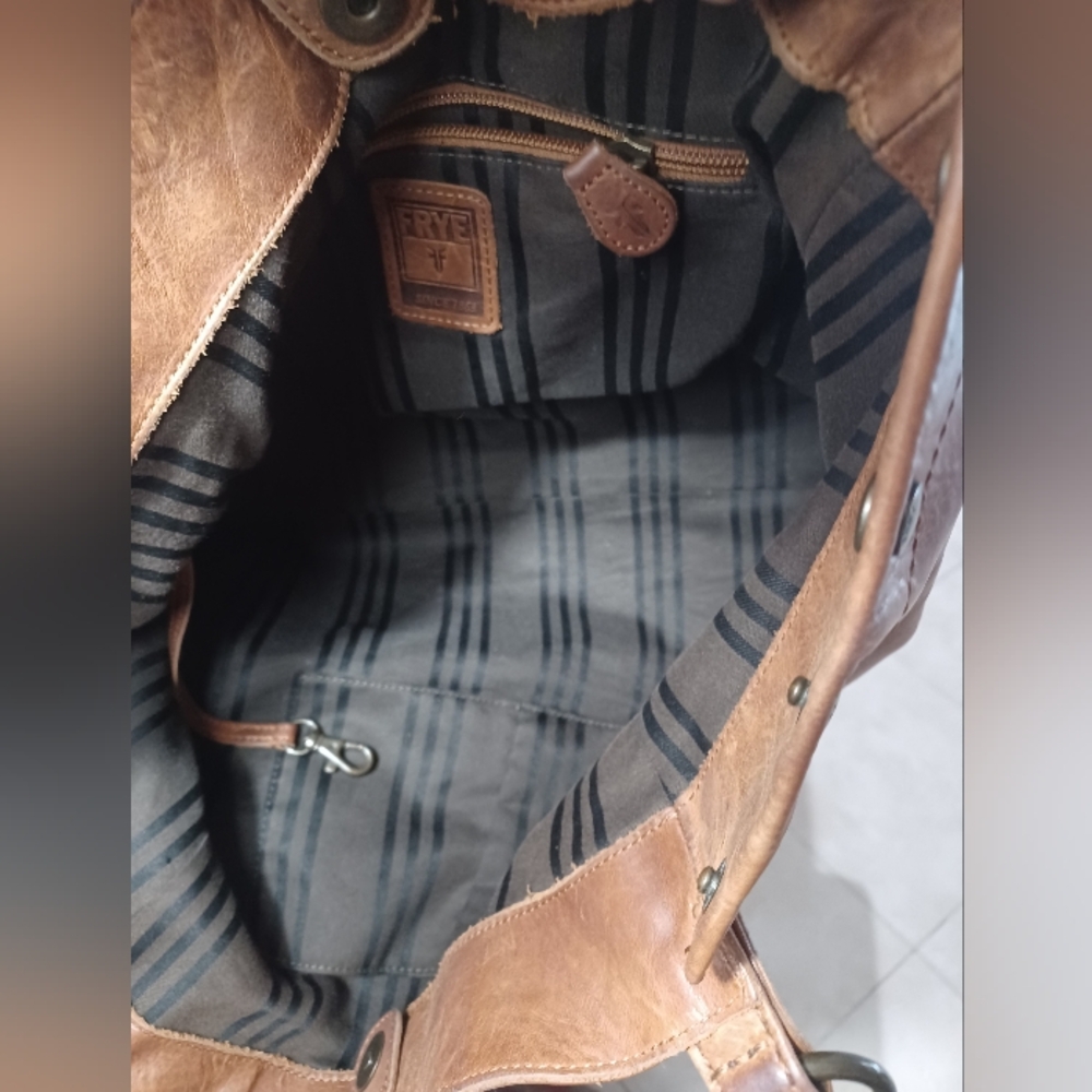 Frye Large Slouchy 15in Melissa Satchel Bag - Picture 7 of 17